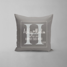 Load image into Gallery viewer, Wedding Monogram Pillow