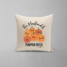 Load image into Gallery viewer, Pumpkin Patch Personalized Pillow