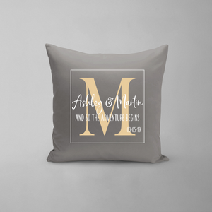 Wedding Monogram Pillow