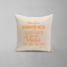 Load image into Gallery viewer, Halloween Family Names Pillow