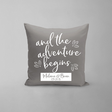 Load image into Gallery viewer, The Adventure Begins Pillow