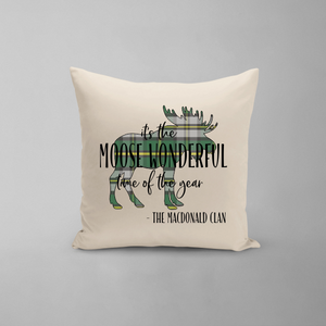It's The Moose Wonderful Time Of Year Pillow