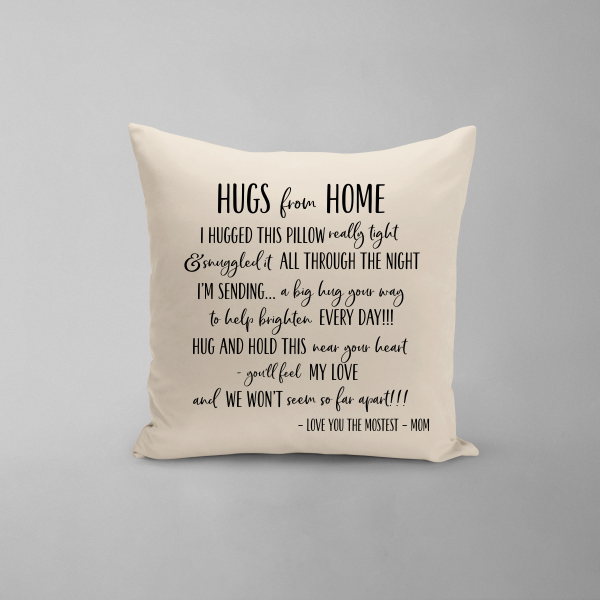 Hugs From Home Pillow