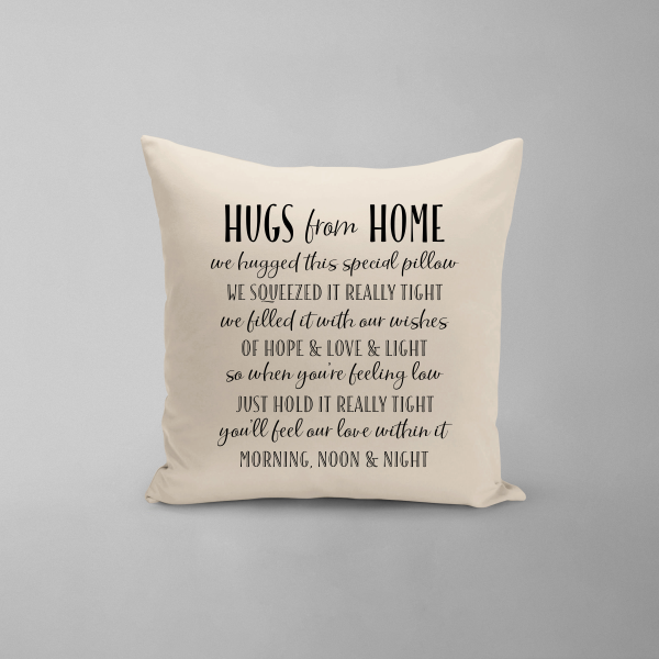 Hugs From Home Pillow