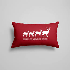 Deer Family Pillow